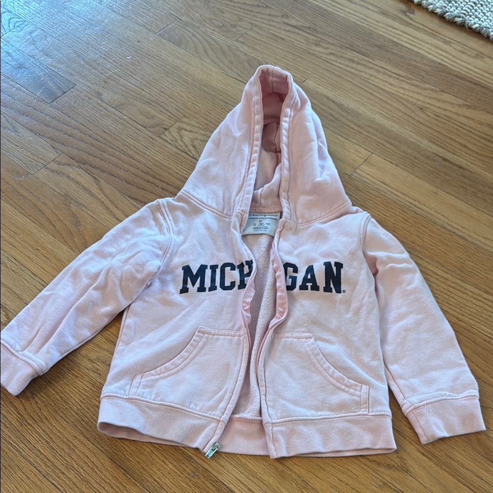 5/$25 Champion Pink Michigan Hoodie size 4